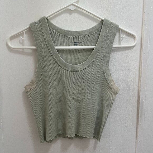 Brandy Melville Tops - Brandy Melville green cropped tank top